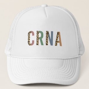 CRNA Nurse anesthetist Cheetah leopard print Trucker Pet