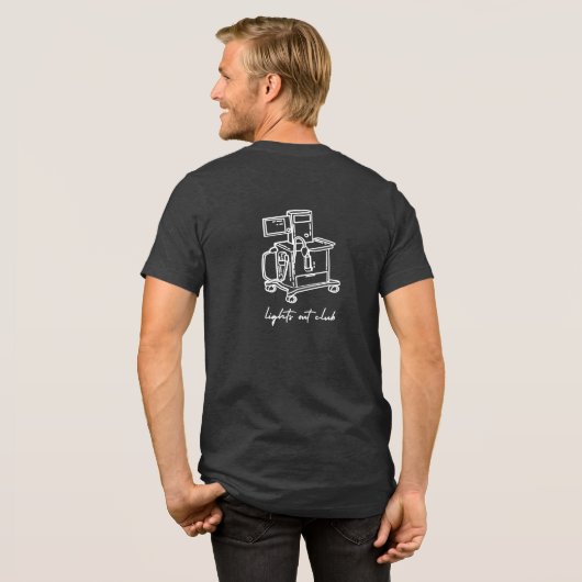 CRNA-verlichte aanpasbare tri-blend shirt (Voorkant)