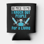 CRNA verpleegkundige anesthesist slaat mensen uit Blikjeskoeler (Voorkant)