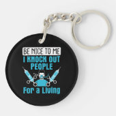 CRNA verpleegkundige anesthesist slaat mensen uit Sleutelhanger (Achterkant)