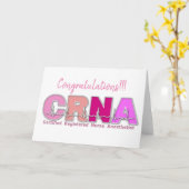 CRNA Verpleegkundige Anesthetiste Kaart (Gele Bloem)