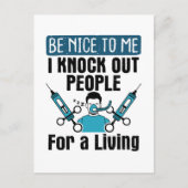 CRNA Verpleegkundigen Anesthesioloog Briefkaart (Voorkant)