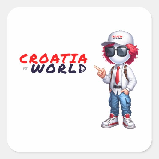 CRO@ VIERKANTE STICKER (Voorkant)