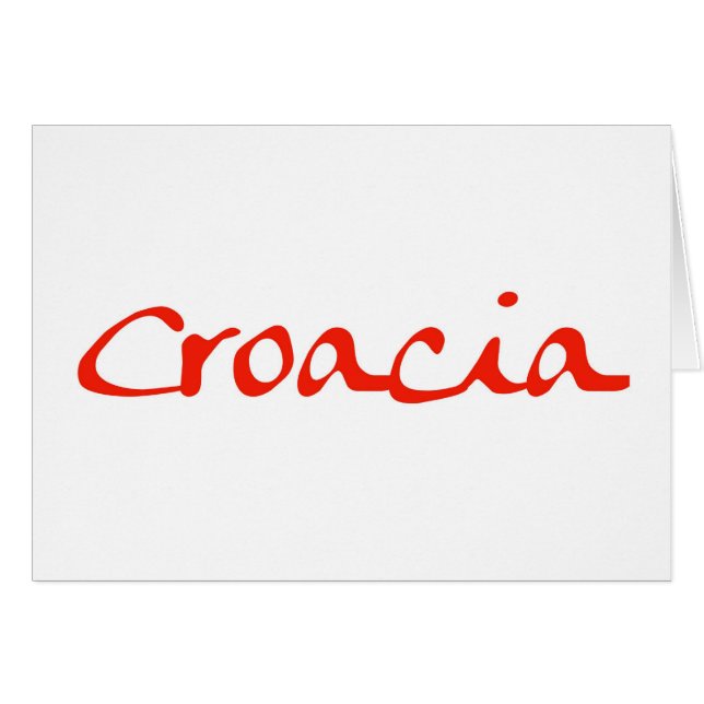Croacia (Voorkant Horizontaal)