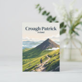 Croagh Patrick Ierland Briefkaart (Staand voorkant)