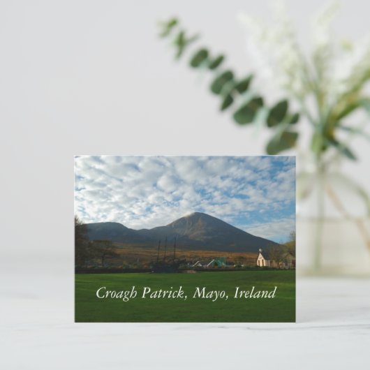 Croagh Patrick, Mayo Ierland Briefkaart (Staand voorkant)