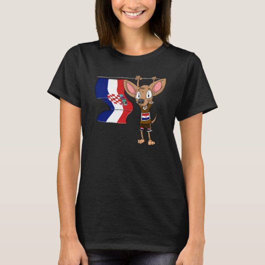 Croat Chihuahua T-shirt (Voorkant)