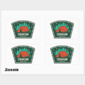 Croatan National Forest Camping Rechthoekige Sticker (Vel)
