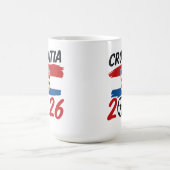 Croatia 2026 Soccer Fan Design Flag Colors Koffiemok (Center)