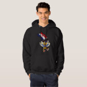 Croatia Bee Hoodie (Voorkant volledig)