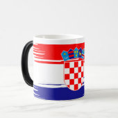 Croatia Coffee Scoop – Traditional Croatian Design Magische Mok (Voorkant links)