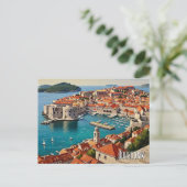 Croatia Dubrovnik Travel Feestdagenkaart (Staand voorkant)