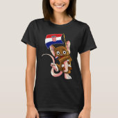 Croatia Fan Mouse T-shirt (Voorkant)