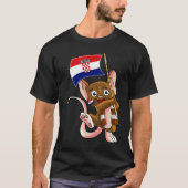 Croatia Fan Mouse T-shirt (Voorkant)