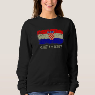 Croatia Flag Coordinates Men Women Croatian Herita Trui