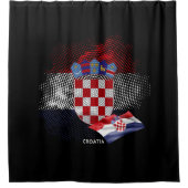 Croatia flag douchegordijn (Voorkant)