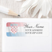 CROATIA FLAG ETIKET (Insitu)