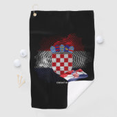 Croatia flag golfhanddoek (Insitu)