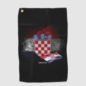 Croatia flag golfhanddoek (Voorkant)