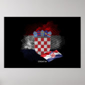 Croatia flag poster (Voorkant)