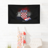 Croatia flag spandoek (Insitu)