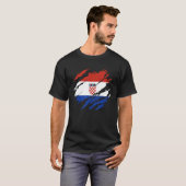 Croatia flag t-shirt (Voorkant volledig)