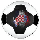 Croatia flag voetbal (Gedraaid)