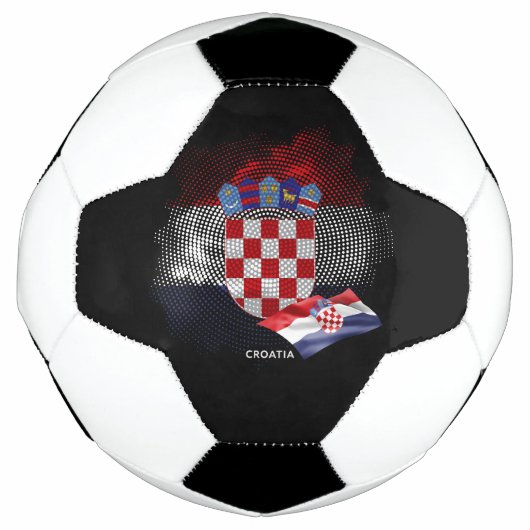 Croatia flag voetbal (Voorkant)