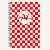 Croatia | Hrvatska | Checkered Name Monogram Notitieboek (Voorkant)