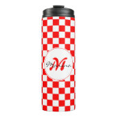 Croatia | Hrvatska | Checkered Name Monogram  Thermosbeker (Voorkant)