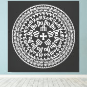 Croatia Hrvatska Kroatien Hrv Zagreb Split Flag Canvas Afdruk (Insitu (Houten vloer))