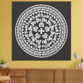 Croatia Hrvatska Kroatien Hrv Zagreb Split Flag Canvas Afdruk (Insitu (Woonkamer))