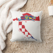 Croatia Hrvatska Kroatien Hrv Zagreb Split Flag Kussen (Deken)