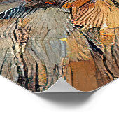 Croatia Hrvatska Kroatien Hrv Zagreb Split Flag Poster (Hoek)