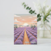 Croatia Hvar Lavendar Fields Briefkaart (Staand voorkant)