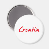 CROATIA MAGNEET (Voorkant / Achterkant)