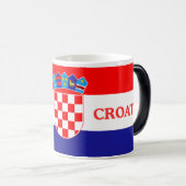 Croatia Map Coffee Scoop – Unique Travel Souvenir Magische Mok (Voorkant rechts)