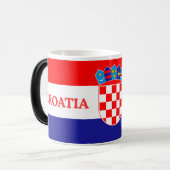 Croatia Map Coffee Scoop – Unique Travel Souvenir Magische Mok (Voorkant links)