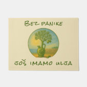 Croatia Olive Oil Vintage Label Art Deurmat (Voorkant)