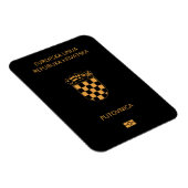 Croatia passport magneet (Rechterzijde)