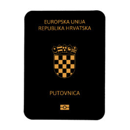 Croatia passport magneet