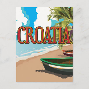 CROATIA poster voor oldtimers Briefkaart