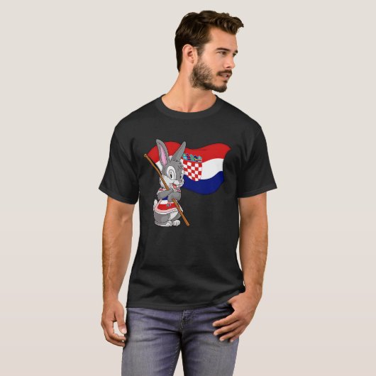 Croatia Rabbit T-shirt (Voorkant volledig)