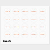 Croatia Ronde Sticker (Vel)