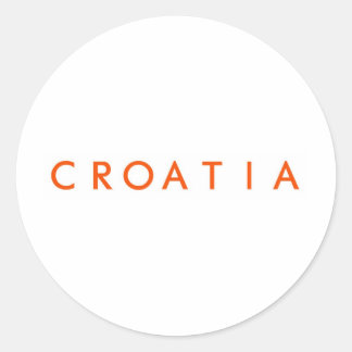 Croatia Ronde Sticker