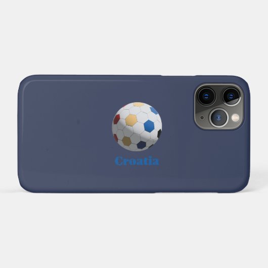 Croatia Soccer Case-Mate iPhone Case (Achterkant (horizontaal))
