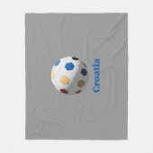 Croatia Soccer Fleece Deken (Voorkant)