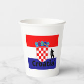 Croatia soccer papieren bekers (Achterkant)