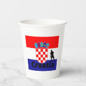 Croatia soccer papieren bekers (Voorkant)
