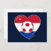 CROATIA Soccer Team 2014. Fútbol de Croacia Briefkaart (Voorkant / Achterkant)